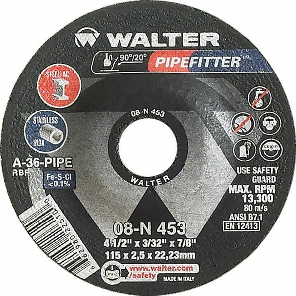WALTER Walter Surface Technologies 08N453 Grinding Wheel 4-1/2 in