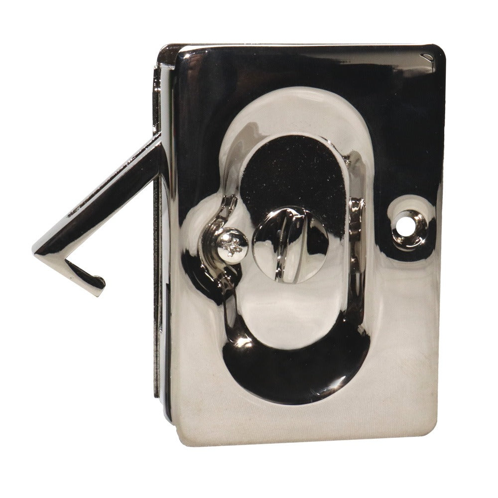 EMTEK Emtek 2102US14 Privacy Pocket Door Lock Polished Nickel