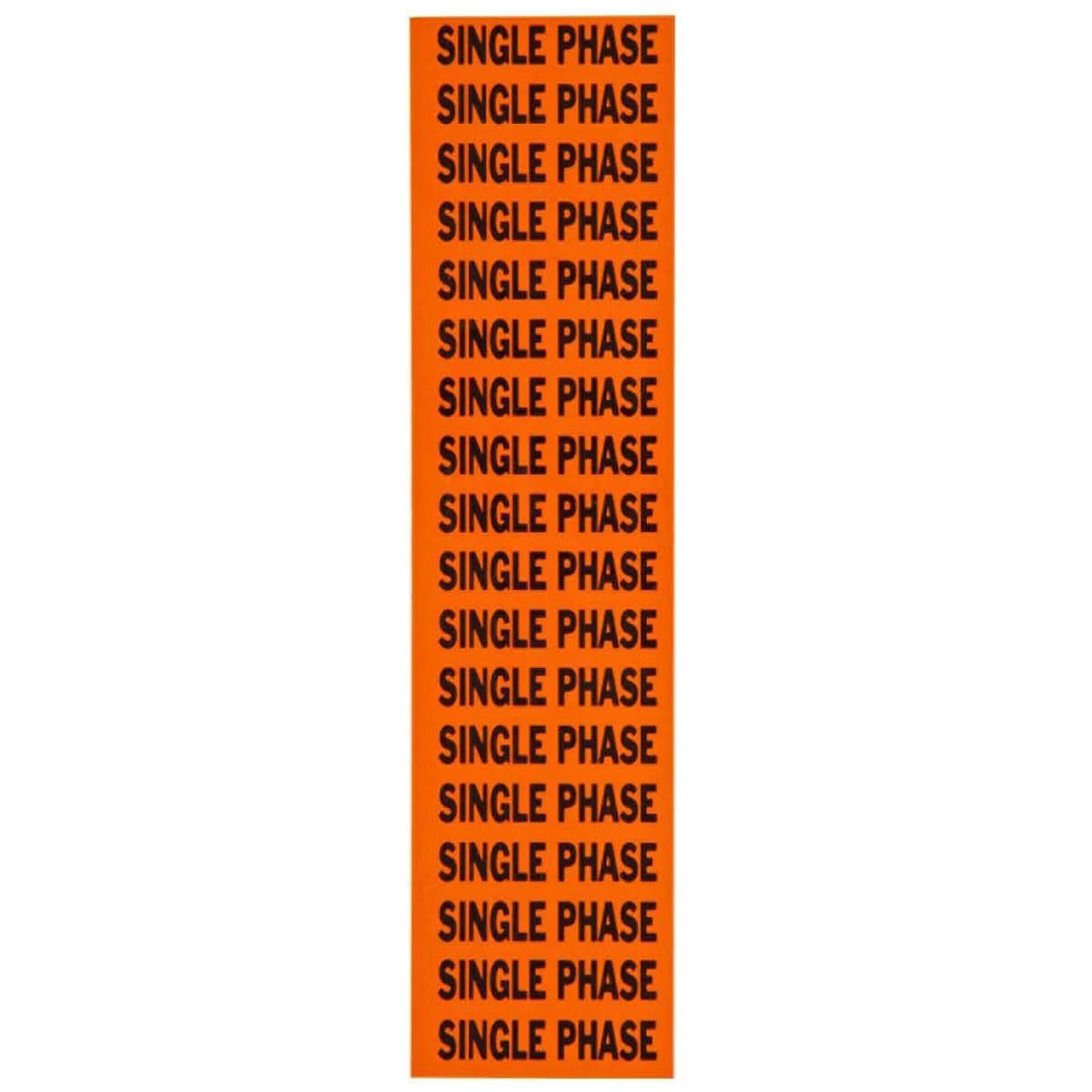 BRADY Brady 44329 Voltage Card 18 Marker 1-Phase (2-1/4 x 1/2 in, 18 per card, Style C)