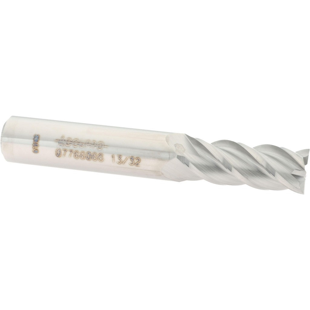 ACCUPRO Accupro 12182562 Square End Mill 13/32 in 4 Flute Carbide