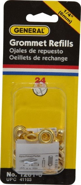 GENERAL FILTERS General 1261-0 Brass Grommet 0.25 in Id Uncoated