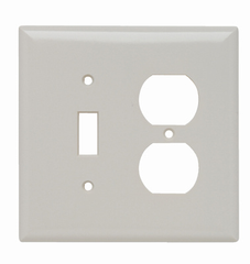 Legrand SPJ18LA Pass & Seymour 2-Gang Light Almond Combination Wallplate