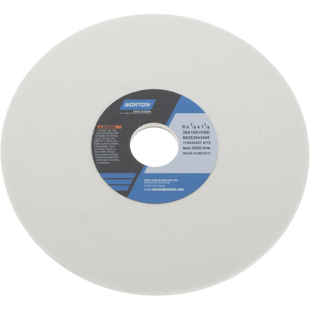 NORTON Norton 66253043445 Surface Grinding Wheel 8in 100 Grit