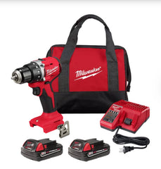 Milwaukee Tool 3601-22CT M18 Compact Brushless Drill Driver Kit 1/2 in