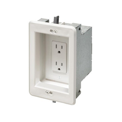 ARLINGTON Arlington Industries TVBS503 1-gang Tv Box White