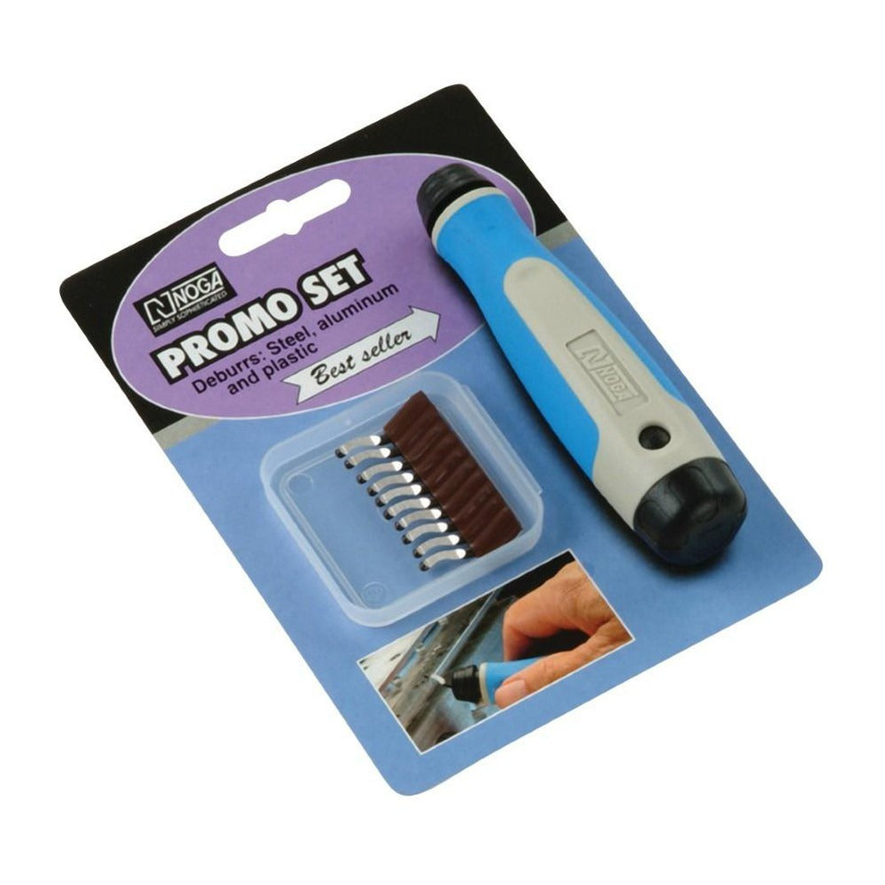 NOGA Noga NG8000 Hand Deburring Tool Set 10 Pc Hss
