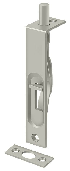 DELTANA Deltana 4FBS15 Flush Bolt Heavy Duty 4 Inches Satin Nickel