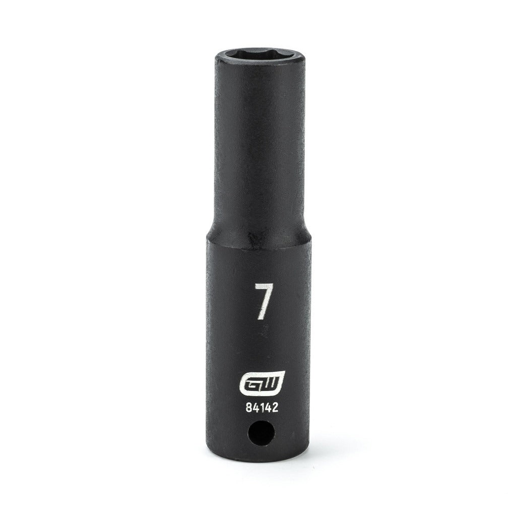 GEARWRENCH Gearwrench 84142 Impact Socket 1/4 in Drive 7mm 6-pt