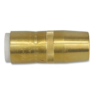 Best Welds N-3414B Centerfire Style MIG Gun Nozzle Brass 3/4 in Bore 1/4 in Recess