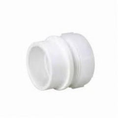 MUEL 06393 PVC DWV Male Trap Adapter with Nut, 1-1/2 Inch, Spigot x Slip Joint End