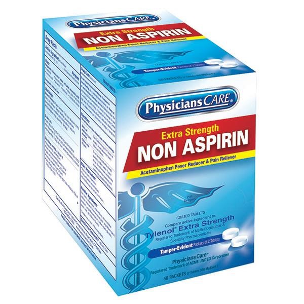 Physicians Care 90016 Non-Aspirin Acetaminophen Pain Reliever 2 Pkg