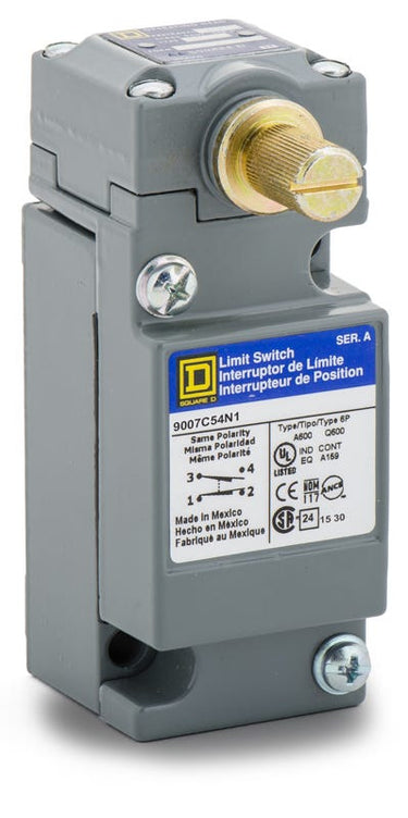 Square D 9007C54N1 Rotary Lever Arm Plug-In Heavy Duty Limit Switch