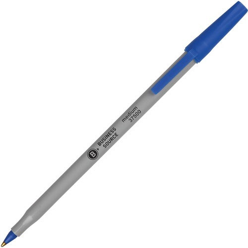 BUSINESS SOURCE Business Source BSN37532 Ballpoint Stick Pen Blue 60 Pack