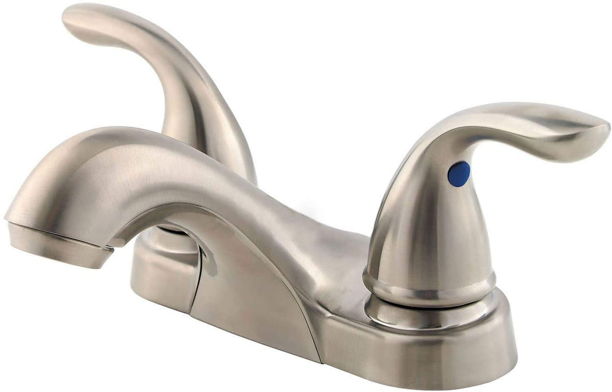 Pfister LJ143-610K Pfirst Series Two Handle Centerset Bathroom Sink Faucet in Brushed Nickel