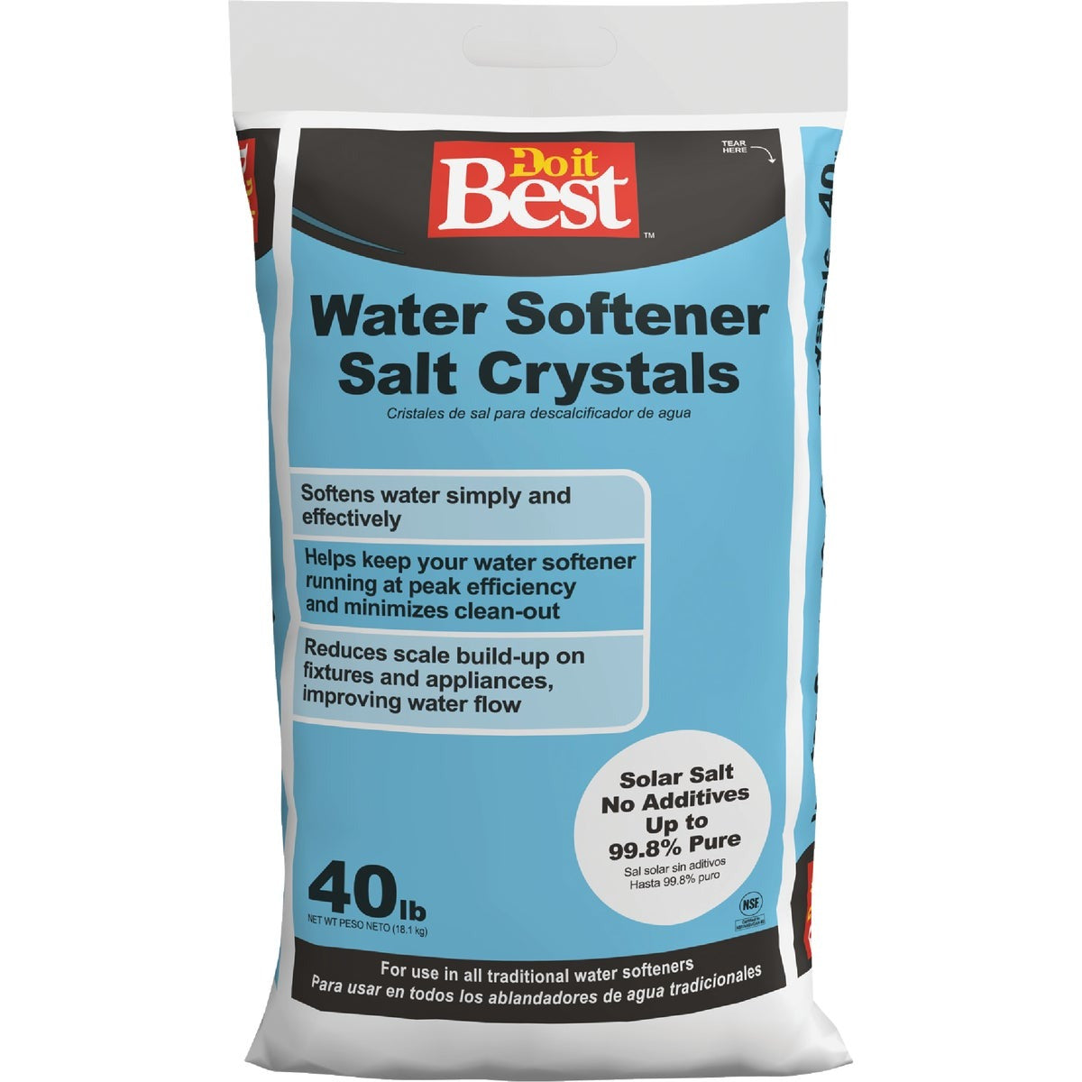 BSC PREFERRED Bsc Preferred 767455 Extra Coarse Water Softener Salt 40 Lb