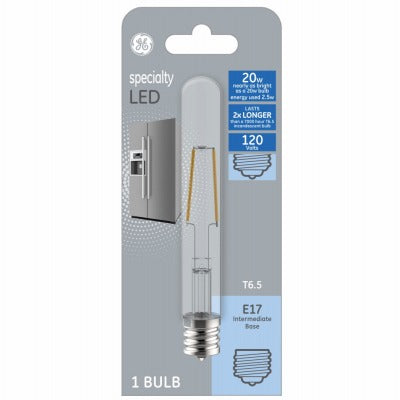 GE G E Lighting 93129007 Led T6 Bulb 2.5W E17 3000K