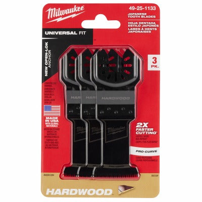 MILWAUKEE Milwaukee 49-25-1133 Hcs Japanese Tooth Oscillating Blade 3-pack