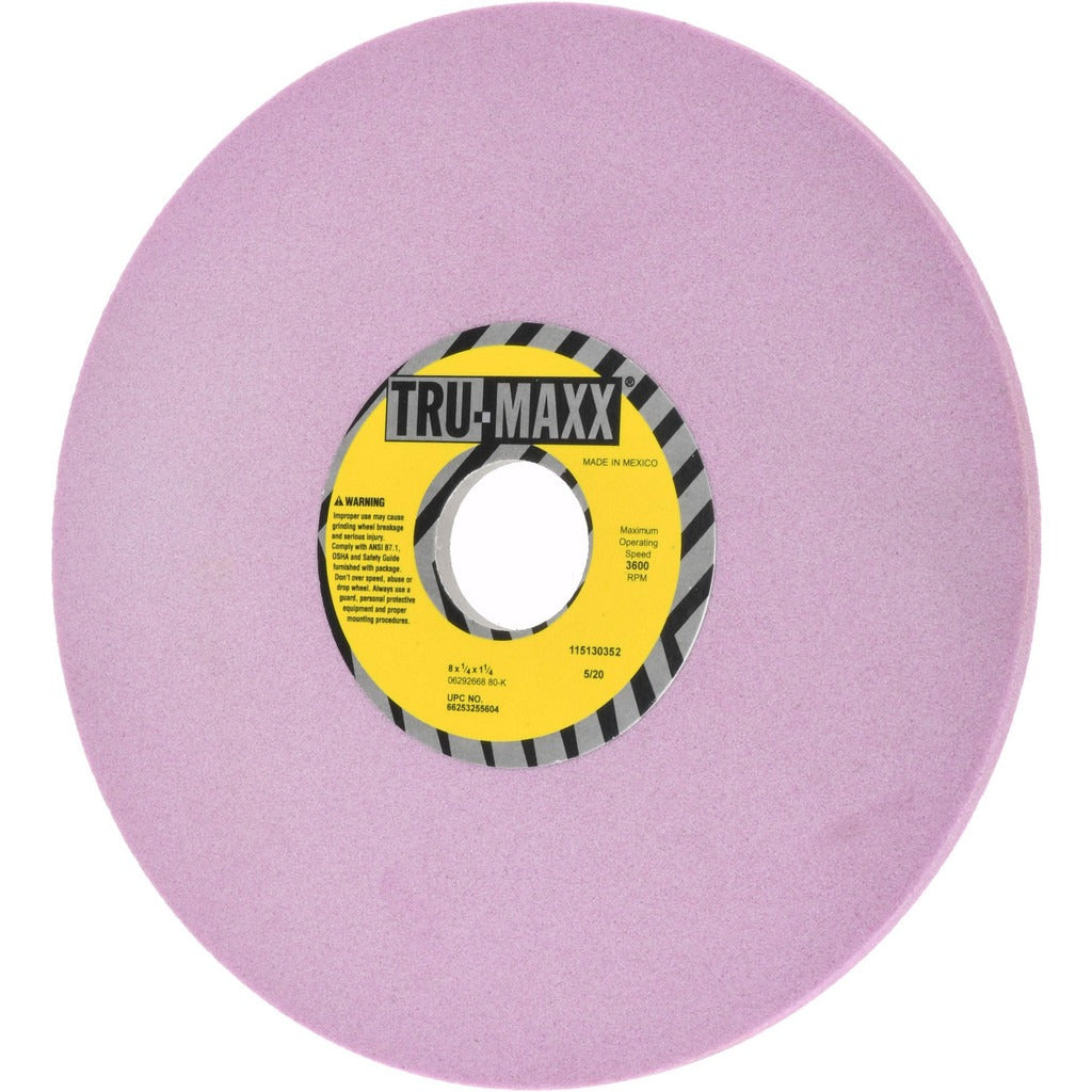 TRU-MAXX Tru-maxx 66253255604 Surface Grinding Wheel 8in 80 Grit