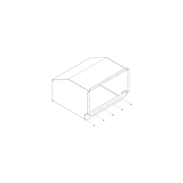 Samsung WHG-T1 Guard Wind/Hail Top Small 6 Ton Chassis Galvanized Steel for DVMS Outdoor Units