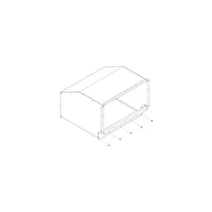 Samsung WHG-T1 Guard Wind/Hail Top Small 6 Ton Chassis Galvanized Steel for DVMS Outdoor Units