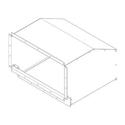 Samsung WHG-T2 Guard Wind/Hail Top Large 8-16 Ton Chassis Galvanized Steel for DVMS Outdoor Units