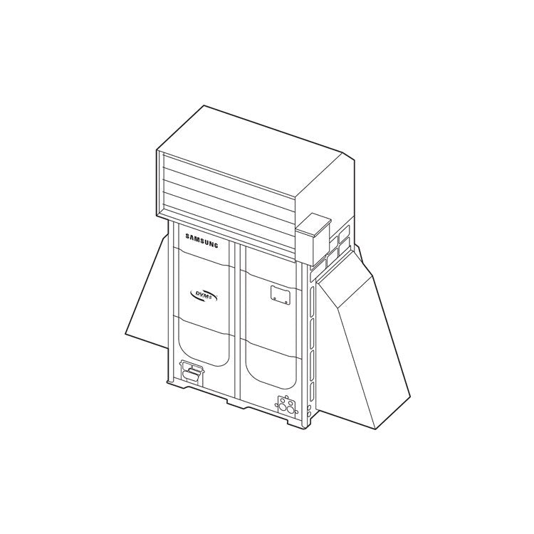 Samsung LACH-2 Hood Low Ambient Cooling Top Large/18 Ton Chassis Galvanized Steel for DVMS Outdoor Units