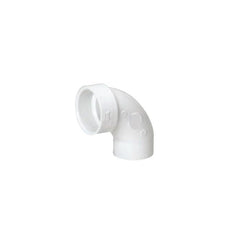 MUEL 05880 PVC DWV 90 Degree Street Elbow, 1-1/2 Inch, Spigot x Hub End