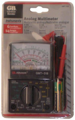 GARDNER BENDER Ecm Industries Llc GMT-318 14 Range Analog Multimeter