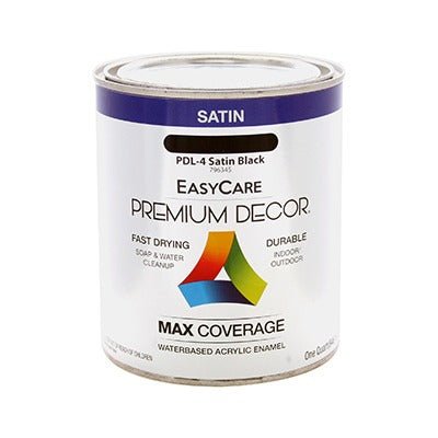 BSC PREFERRED Bsc Preferred PDL4-QT Waterborne Enamel Quart Black Satin