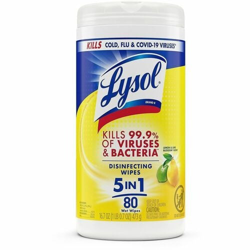 RECKITT Bsc Preferred RAC77182 Disinfecting Wipes Lemon Lime