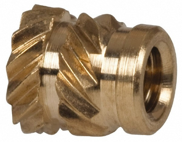 E-Z LOK E-z Lok HI-002-WH Brass Threaded Insert 2-56 Unc 100 Pack
