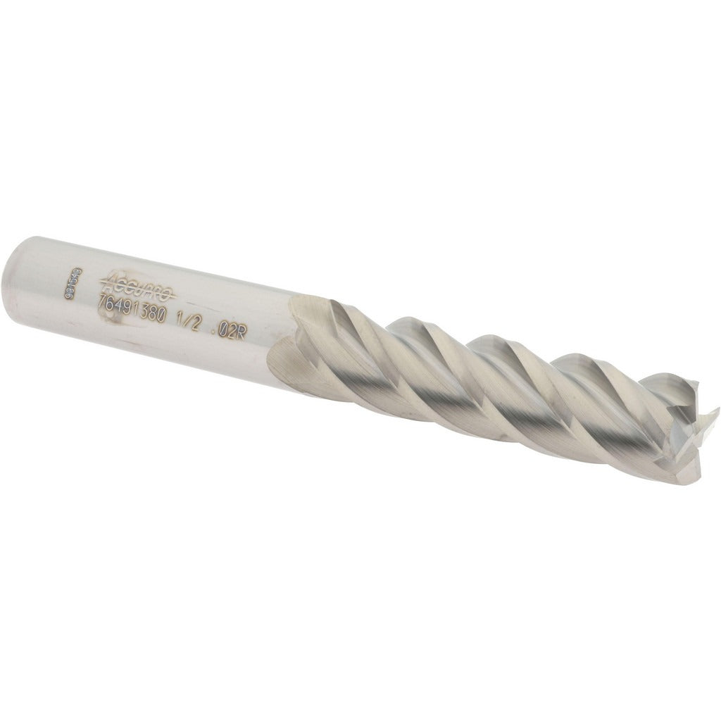 ACCUPRO Accupro 12183082 Corner Radius End Mill 1/2 in 4 Flute Carbide