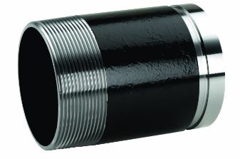 Victaulic FB83040U00 2 X 3 Black Grooved X Thread Nipple 40