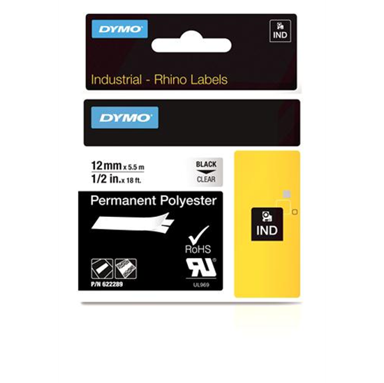 DYMO Dymo 622289 Rhino Polyester Tape 12 mm (18 ft) 622289