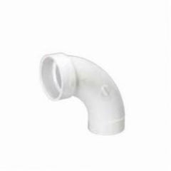 MUEL 06061 PVC DWV 90 Degree Long Sweep Street Elbow, 2 Inch, Hub End