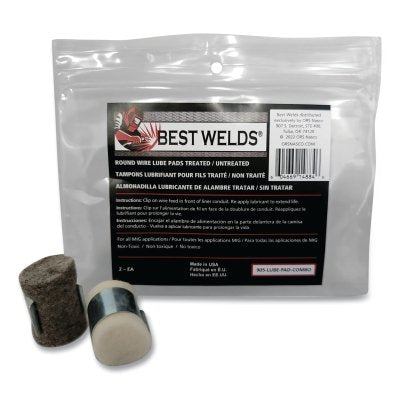 Best Welds RW-7062 Lube Pad Plain Treated Combo 2 EA/PK