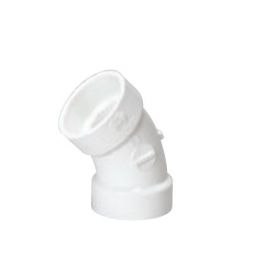 MUEL 05885 PVC DWV 45 Degree Elbow 1-1/2 Inch Hub End