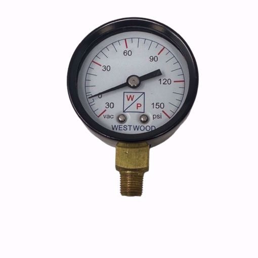 WESTWOOD PRODUCTS Westwood Products S100-402 Compound Gauge 30-0-150 Psi