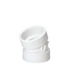 MUEL 05900 PVC DWV 22-1/2 Degree Elbow, 2 Inch, Hub End