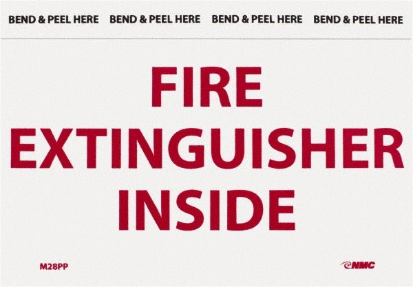ACCUFORMNMC Accuformnmc M28PP Fire Extinguisher Inside Vinyl Sign