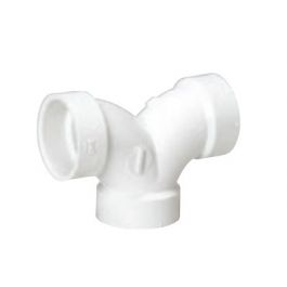 MUEL 06045 PVC DWV 90 Degree Double Elbow 1-1/2 Inch HUB END