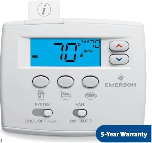 Emerson 1F89EZ-0251 Easy Set Non Programmable Heat Pump Thermostat