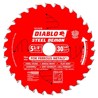 DIABLO Freud D053830FMX Ferrous Metal Saw Blade 30 Tooth