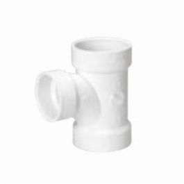 MUEL 05761 PVC DWV Reducing Sanitary Tee, 2 x 1-1/2 x 1-1/2 Inch, All Hub End