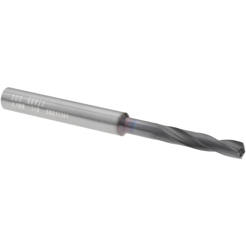 KYOCERA SGS PRECISION TOOLS Sgs 66411 Screw Machine Drill Bit 4.10mm Carbide