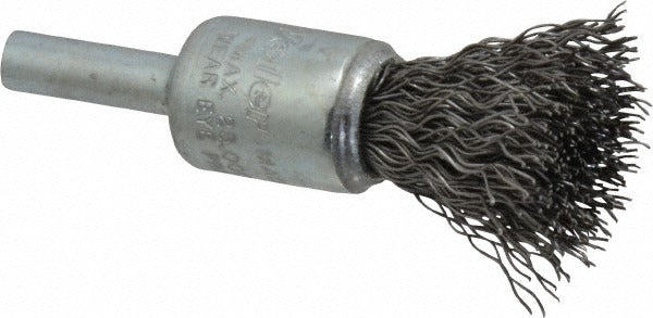 WEILER Weiler 90288 End Brush 0.5 in Crimped Steel Wire 25000 Rpm