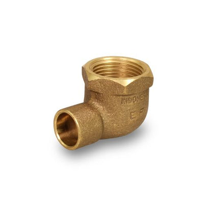 Everflow CCFL1012-NL | 1 X 1/2 NOM Cast Brass 90 Reducing Elbow C X F Lead Free