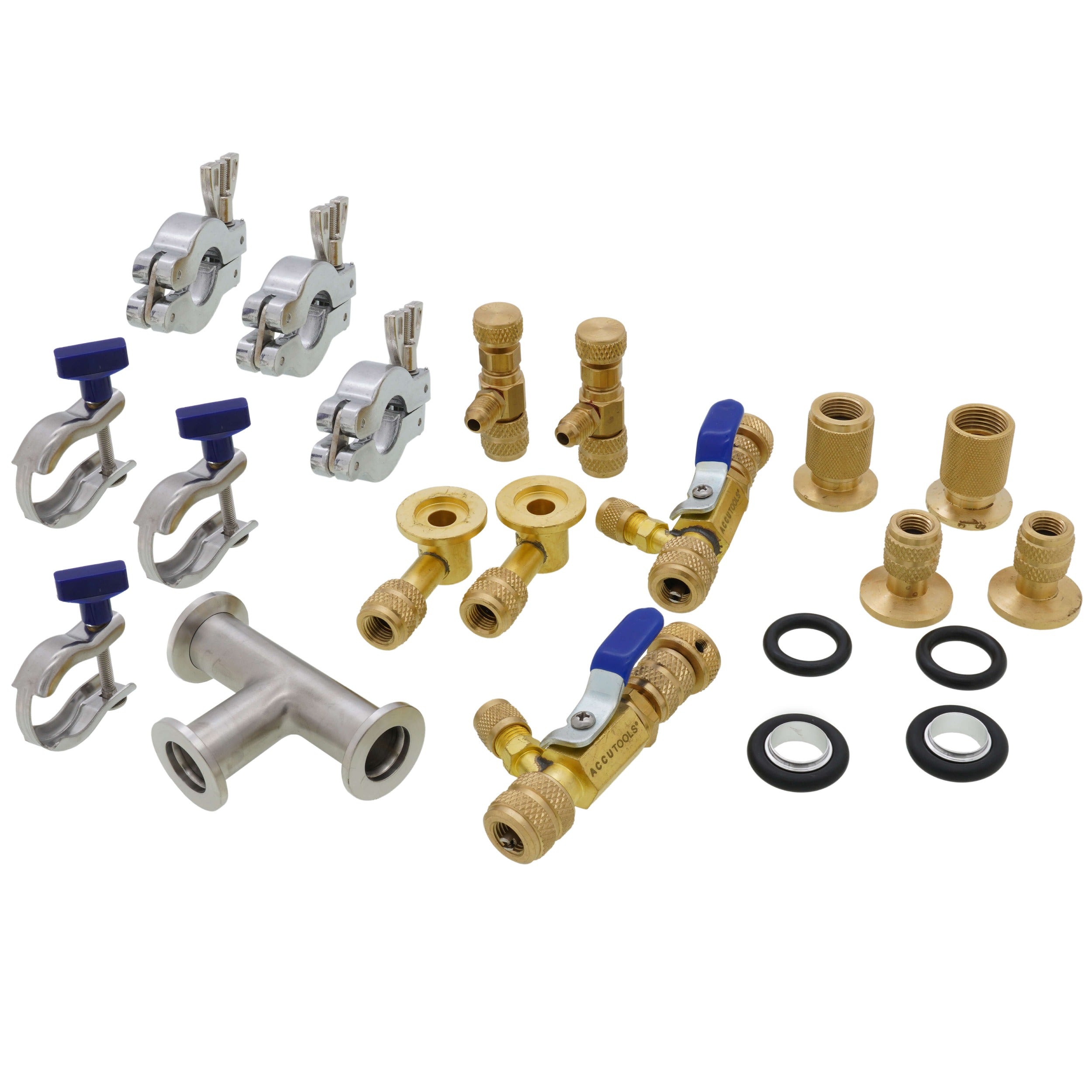 ACCUTOOLS Accutools A10757-3 TruBlu Evacuation Kit w/ 1/4 Core Tool (3 Hoses)