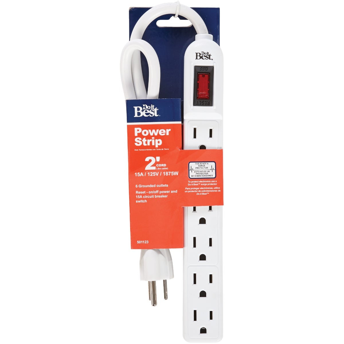 BSC PREFERRED Bsc Preferred LTS-6 6-outlet Power Strip 15 Amp