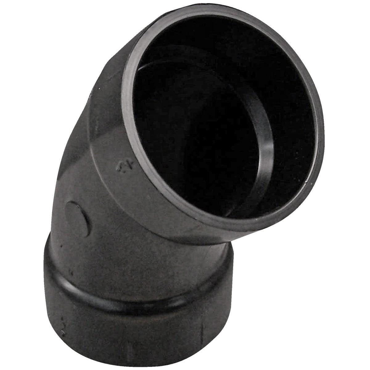 CHARLOTTE PIPE Charlotte Pipe ABS 00321 0800HA 2 in hub x hub 45 deg ABS elbow (1/8 bend)